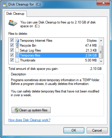 How to clean up disk Windows 7 32 64 bit steps and options