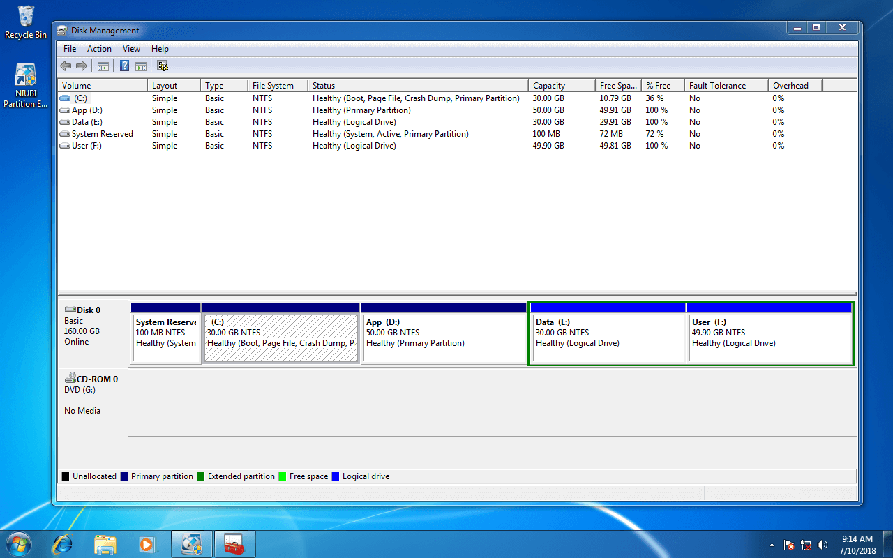 Extend system partition