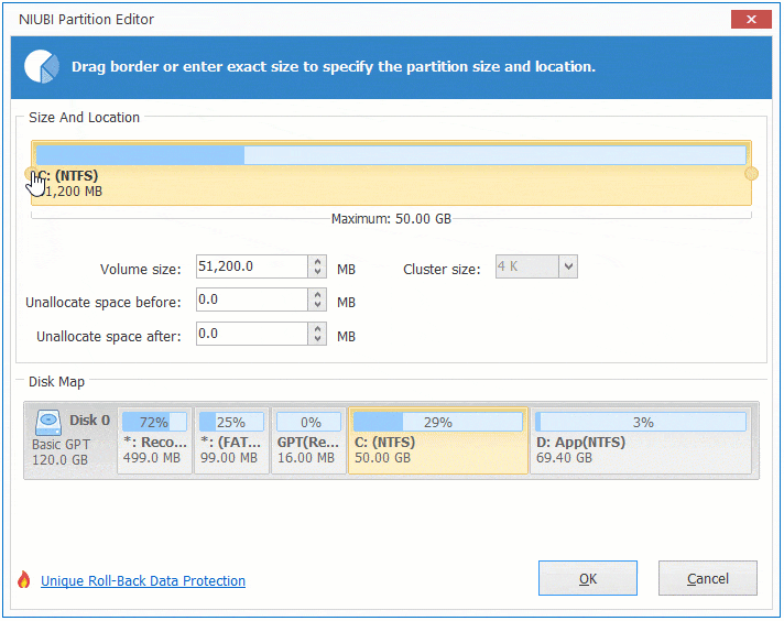 change size of c drive windows 10