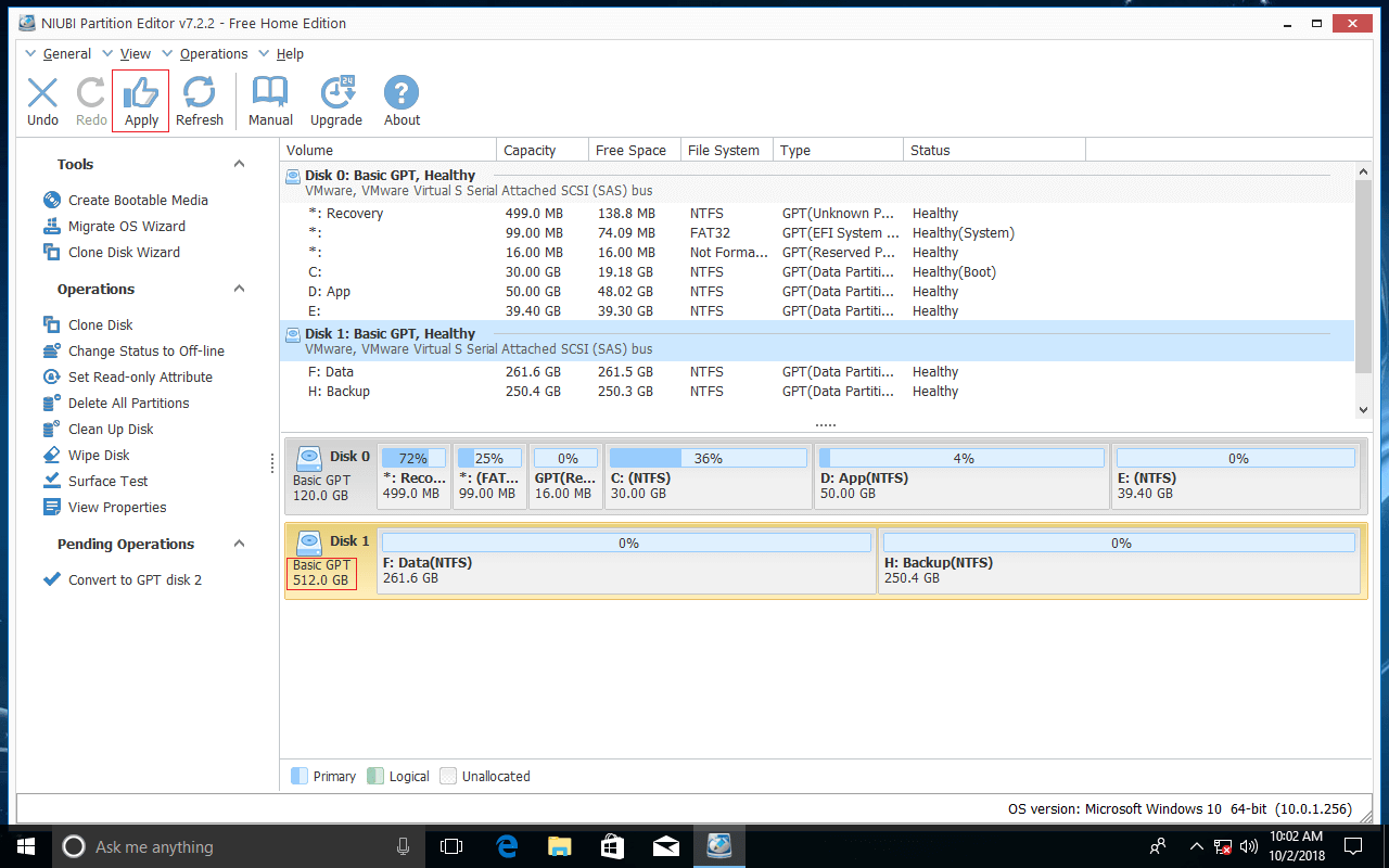 Anleitung zur Konvertierung von MBRLaufwerken in GPT ohne Datenverlust