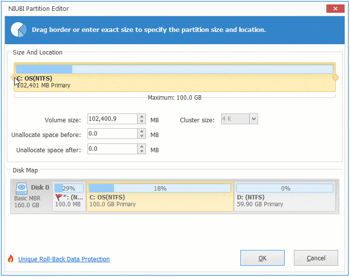 Shrink C drive