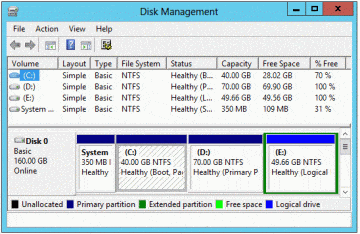 Increase partition size